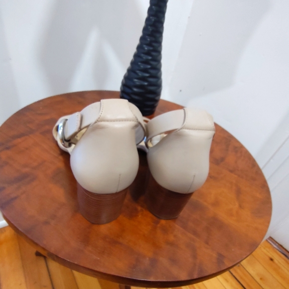 MICHAEL Michael Kors block heel ankle strap heeled sandal in nude - Picture 6 of 6